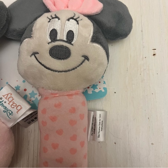 Disney Minnie Mouse Plush Lovi Rattle Set - Picture 3 of 4